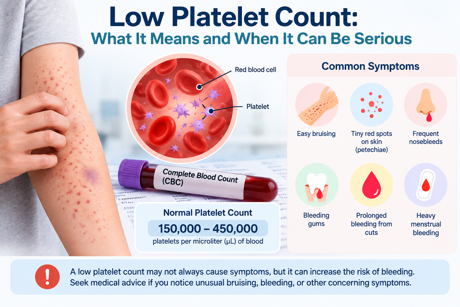 Low Platelet Count Symptoms and Risks - shahastaclinic.com Low Platelet Count Symptoms and Risks